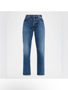 Frame Denim The Borrowed Ankle Jeans Blue Straight Leg Jeans Escape size 27 $248